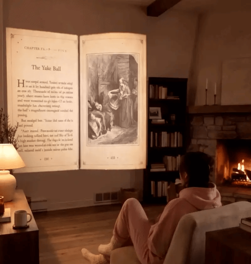 Lees boeken op je plafond