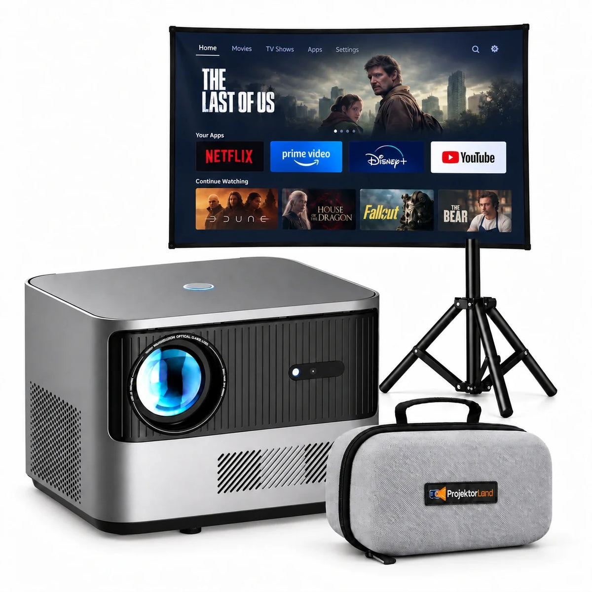 Projektorland Grand Cinema – 4K-compatibel, Full HD 1080p, 580 ANSI lumen, HDMI en USB