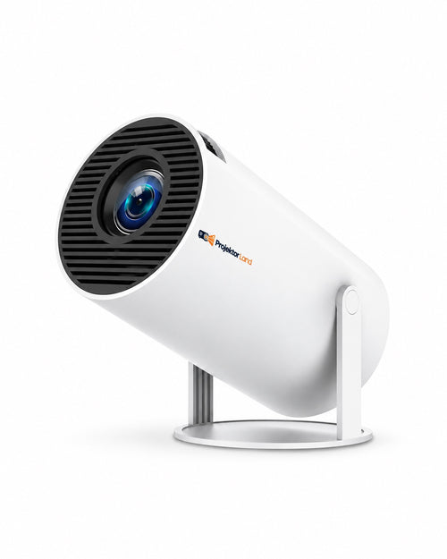 Projektorland Luma Compact – beamer met logo, staand formaat 4:5
